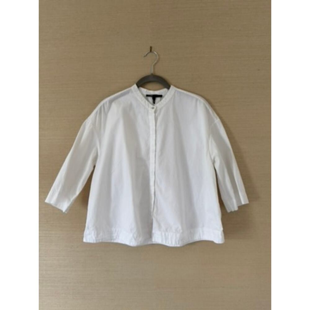 Maje "Cornelia" White Cotton Top – Size 1 (US XS/S)